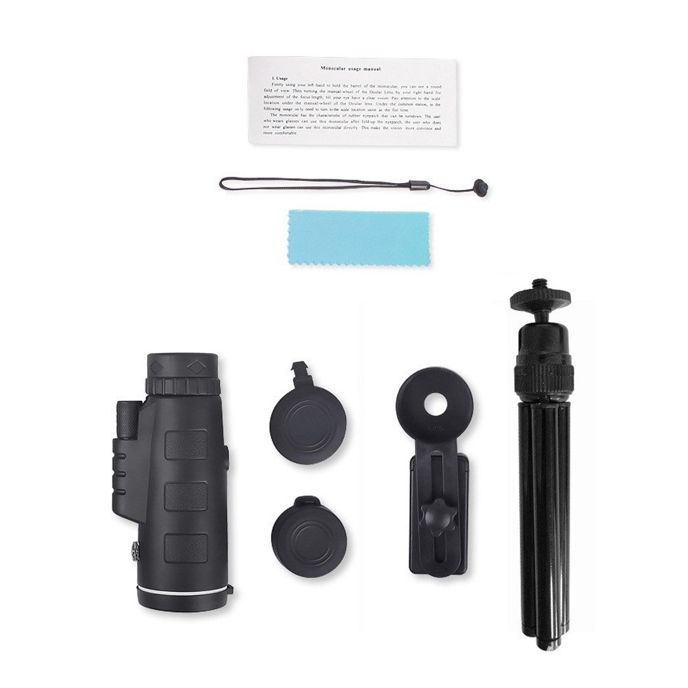 Monocular Night Vision - Монокуляр с зумом и адаптером для