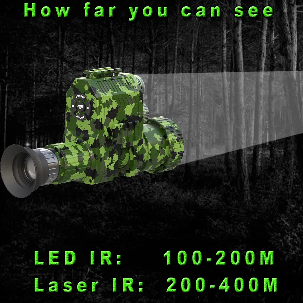Megaorei NK007plus 200-400M Мо – обзор и цена Outdoor Hunting Digital Night Vision