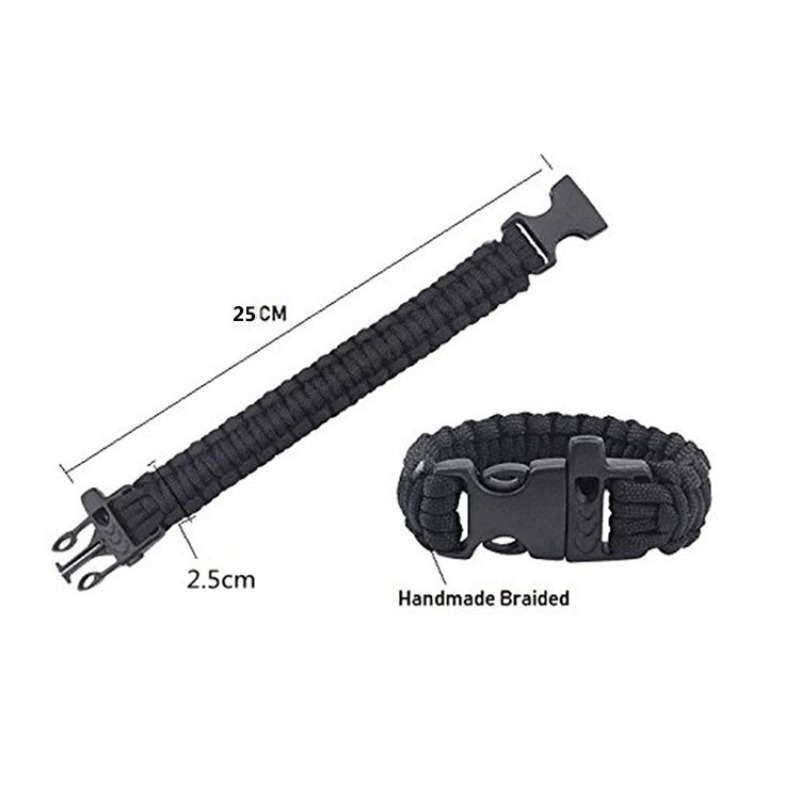 Браслет из паракорда со свистк – обзор и цена Paracord Survival Bracelet