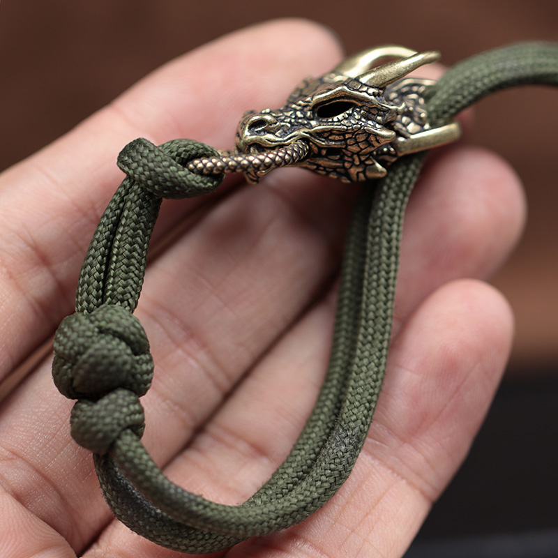 Латунная пряжка в виде головы  – обзор и цена Paracord Survival Bracelet
