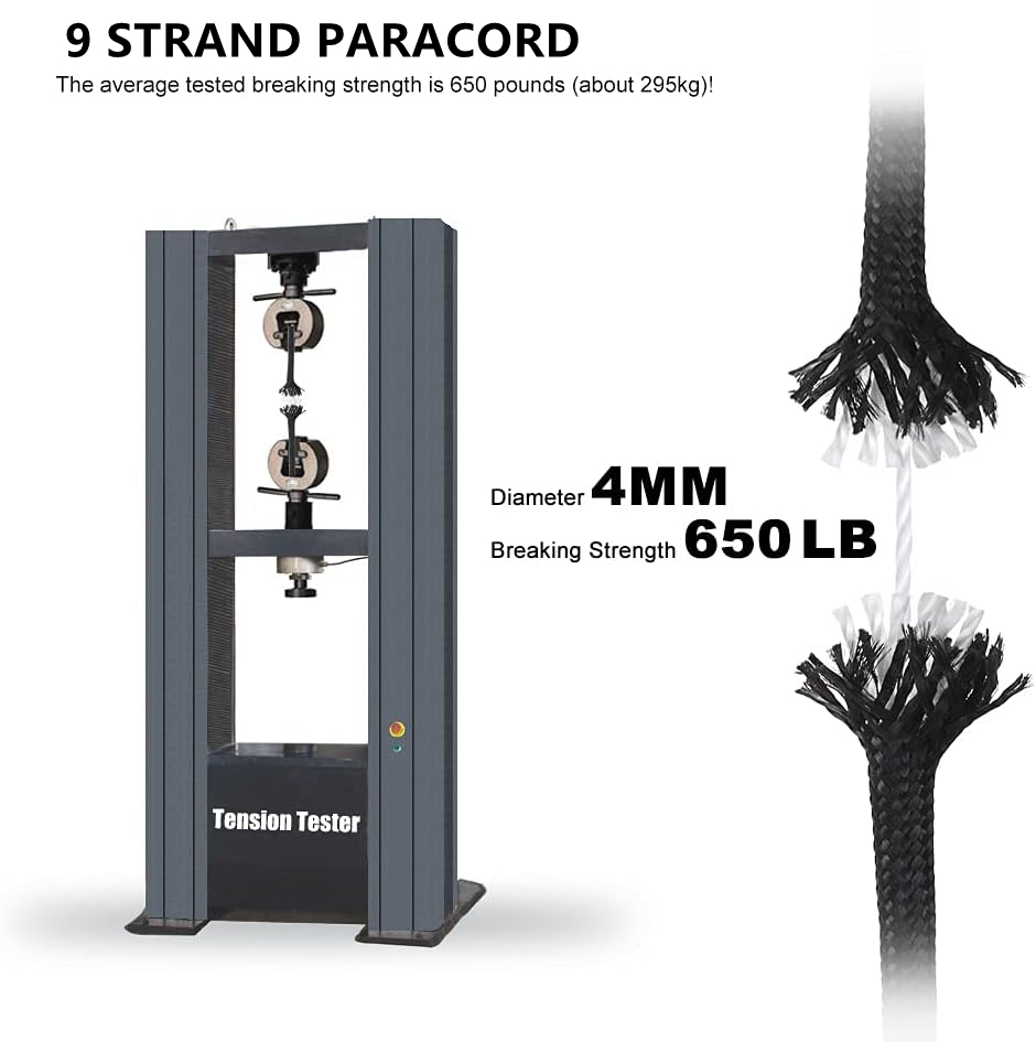 Паракорд 9-жильный, 650 фунтов – обзор и цена Paracord Survival Bracelet